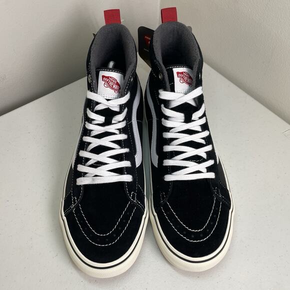 Vans MTE Men’s Size 10.5 Shoes Sk8 Hi Black White Boots New with Tags Cold Lined - Picture 6 of 10